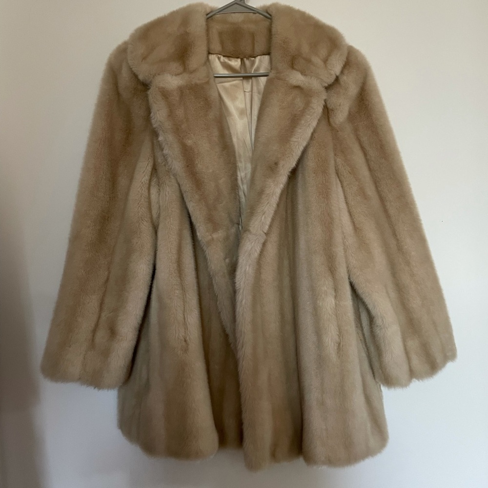 Vintage Tissavel of France Faux Fur Coat